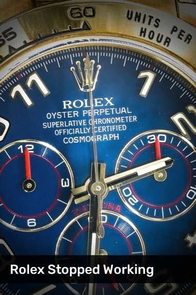 rolex watch keeps stopping|my rolex stopped ticking.